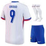 Maillot Kit Enfant Equipe de France Blanc 2024 2025 Giroud