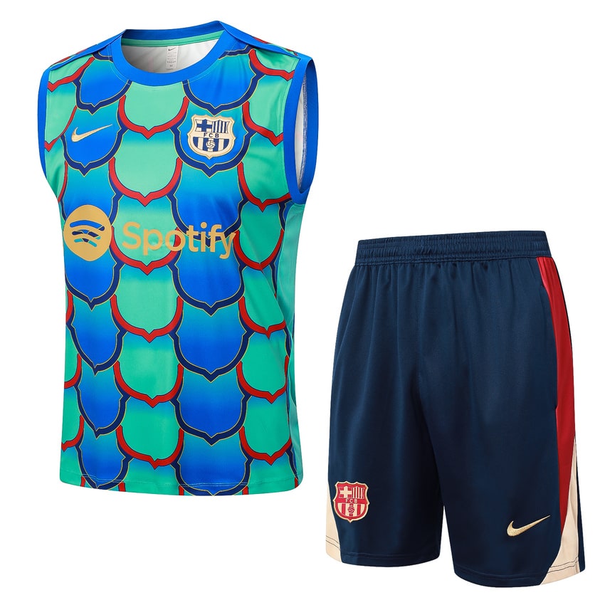 Debardeur Short Barca 2024 2025 Bleu Vert