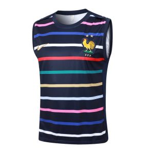 Debardeur Short Equipe de France 2024 2025 Bleu Motif