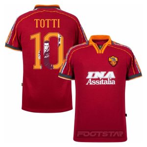 Maillot AS Roma Domicile 1998 1999 Totti