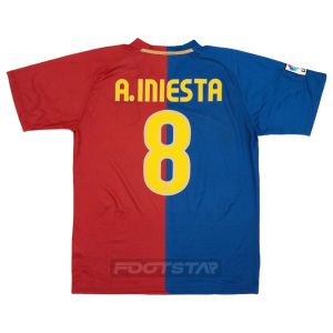 Maillot Barca Domicile 2008 2009 Iniesta