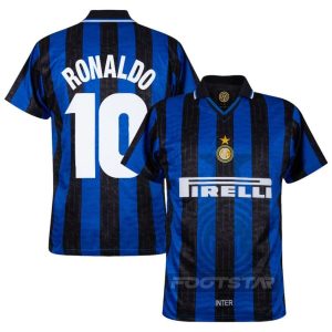 Maillot Inter Milan Domicile 1997 1998 Ronaldo
