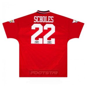 Maillot Manchester United Domicile 1994 1996 Scholes