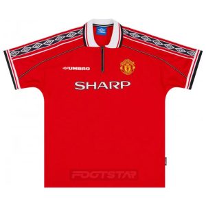 Maillot Manchester United Domicile 1998 2000 Beckham