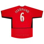 Maillot Manchester United Domicile 2002 2004 Ferdinand