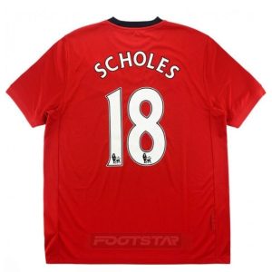 Maillot Manchester United Domicile 2009 2010 Scholes