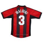 Maillot Milan AC Domicile 1998 2000 Maldini