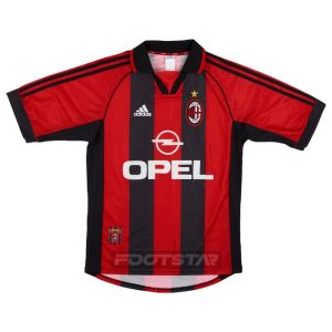 Maillot Milan AC Domicile 1998 2000 Maldini