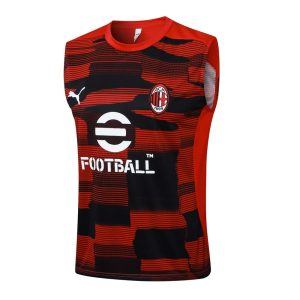 Debardeur Short Milan AC 2024 2025 Rouge Noir