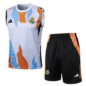 Debardeur Short Real Madrid 2024 2025 Blanc Tache