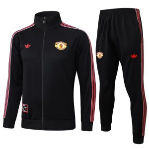 Survetement Manchester United Veste 2024 2025 Noir Rouge