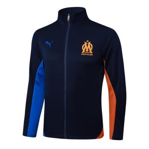 Survetement OM Veste 2024 2025 Bleu Sombre