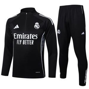 Survetement Real Madrid Training 2024 2025 Noir Sombre