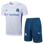 Ensemble Maillot Short OM 2024 2025 Blanc