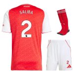 Maillot Kit Enfant Domicile Arsenal 2025 2026 Saliba