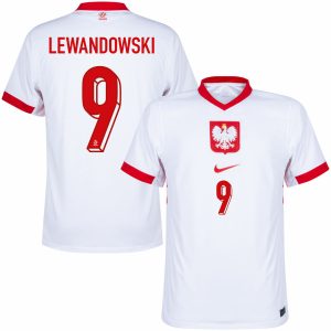 Maillot Pologne Domicile 2024 2025 Lewandowski