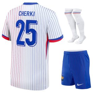 Maillot Kit Enfant Equipe de France Blanc 2024 2025 Cherki
