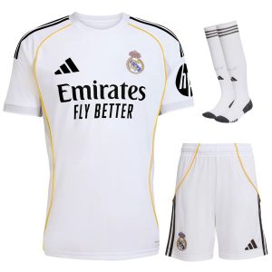 Maillot Kit Enfant Real Madrid Domicile 2025 2026