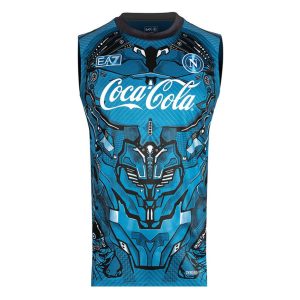 MAILLOT NAPLES 2025 2026 TRAINING BLEU Sans Manches (1)
