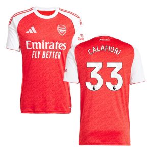 Maillot Arsenal Domicile 2025 2026 Calafiori
