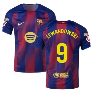 Maillot Barca Domicile 2025 2026 Lewandowski La Liga