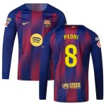 Maillot Barca Domicile 2025 2026 Pedri Manches Longues La Liga