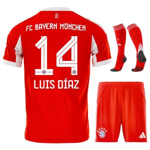 Maillot Kit Enfant Bayern Munich Domicile 2025 2026 Luis Diaz