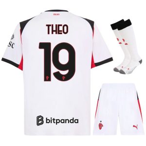 Maillot Kit Enfant Milan AC Exterieur 2025 2026 Theo