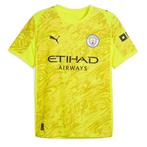 Maillot Manchester City Domicile 2025 2026 Gardien Jaune (1)