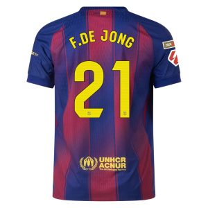 Maillot Match Barca Domicile 2025 2026 De Jong La Liga