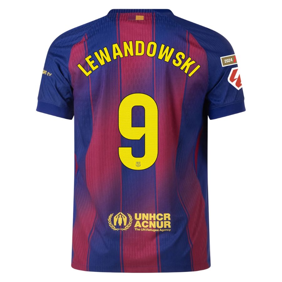 Maillot Match Barca Domicile 2025 2026 Lewandowski La Liga