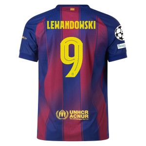 Maillot Match Barca Domicile 2025 2026 Lewandowski UCL