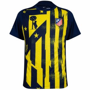 Maillot Pre Match Atletico Madrid 2025 2026 Bleu Jaune (1)