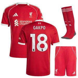 Maillot Kit Enfant Liverpool Domicile 2025 2026 Gakpo