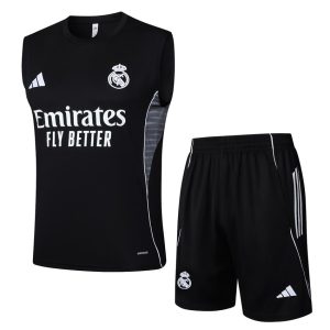 Debardeur Short Real Madrid 2025 2026 Noir Sombre