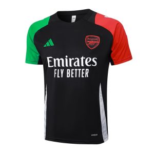 Ensemble Maillot Short Arsenal 2024 2025 Noir Foncé