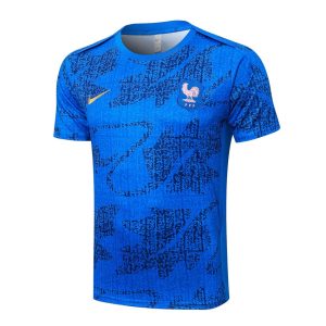 Ensemble Maillot Short Equipe de France 2025 2026 Bleu Clair