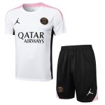 Ensemble Maillot Short PSG 2024 2025 Blanc Rose