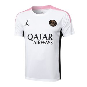 Ensemble Maillot Short PSG 2024 2025 Blanc Rose