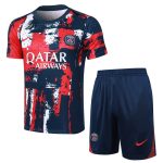 Ensemble Maillot Short PSG 2024 2025 Bleu Rouge