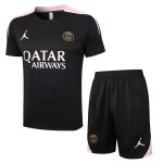 Ensemble Maillot Short PSG 2024 2025 Noir Rose