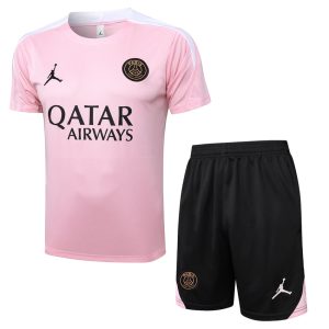 Ensemble Maillot Short PSG 2024 2025 Rose Clair