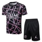 Ensemble Maillot Short PSG 2025 2026 Noir Rose