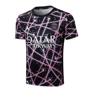 Ensemble Maillot Short PSG 2025 2026 Noir Rose