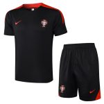 Ensemble Maillot Short Portugal 2024 2025 Noir