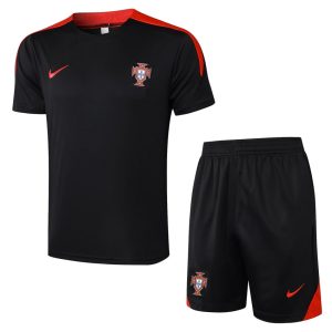 Ensemble Maillot Short Portugal 2024 2025 Noir