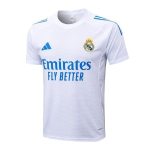 Ensemble Maillot Short Real Madrid 2025 2026 Blanc Bleu
