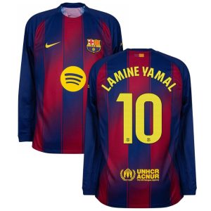 Maillot Barca Domicile 2025 2026 Lamine Yamal Manches Longues (1)