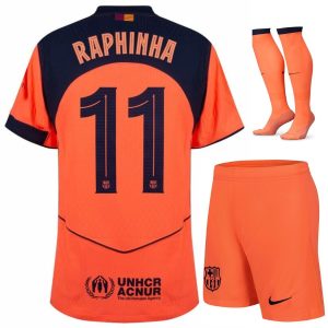 Maillot Kit Enfant Barca Third 2025 2026 Raphinha (1)