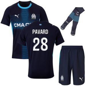 Maillot Kit Enfant OM Exterieur 2025 2026 Pavard